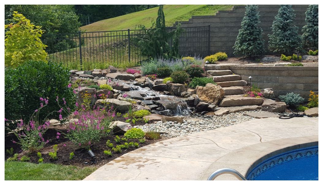 Pondless Waterfall And Steps - Signature Landscapes And Design